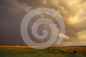 Prairie Storm Clouds Sunset