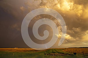 Prairie Storm Clouds Sunset