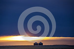 Prairie Storm Clouds Sunset