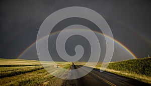 Prairie Storm Rainbow Saskatchewan