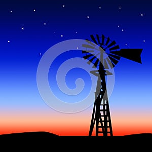 Prairie windmill