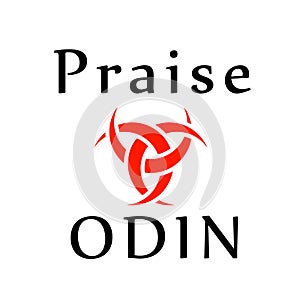 Praise Odin- The graphic is a symbol of the horns of Odin, a satanist symbol photo