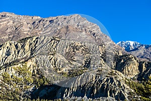 Praken Gompa - A distant view on Himalayan peaks