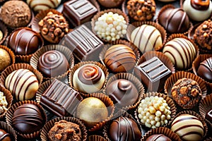 Praline Chocolate Sweets Background