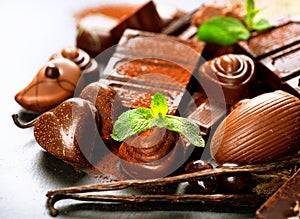 Praline chocolate sweets