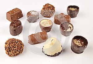 Pralines chocolate candies