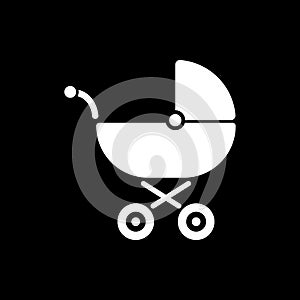 Pram icon. Baby buggy vector design. Baby carriage symbol. web. graphic. JPG. AI. app. logo. object. flat. image. sign