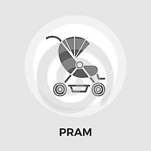 Pram vector flat icon