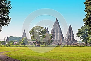 Prambanan or Candi Rara Jonggrang on Java Indonesia