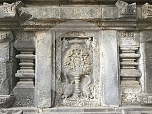Ancient .Bas Relief. Hindu Temples, Indonesia photo