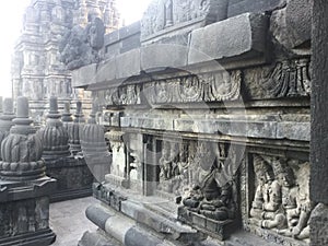 Ancient .Bas Relief. Hindu Temples, Indonesia photo