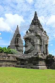 Prambanan temple area in Klaten district, Central Java is a tourist destination