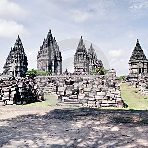 Prambanan temple at Middle of java