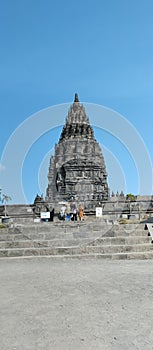 Prambanan temple in middle of java indonesia