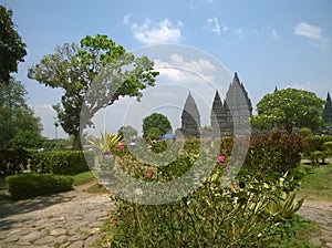 Prambanan temple near Yogyakarta on Java island Indonesia