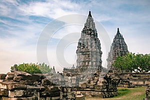 Prambanan Temple, or Rara Jonggrang, in Yogyakarta, Indonesia on 26 December 2019