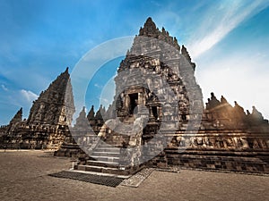 Prambanan Temple at Sunset, Central Java, Indonesi