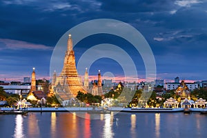Prang of Wat Arun, Bangkok Thailand photo