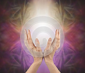 Pranic healer sensing energy