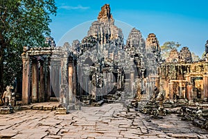 Prasat bayon temple angkor thom cambodia photo
