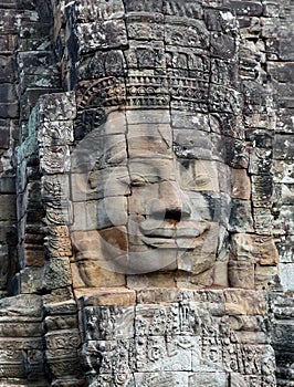 Prasat Bayon Temple in Angkor Thom, Cambodia