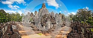 Prasat Bayon Temple in Angkor Thom, Cambodia photo