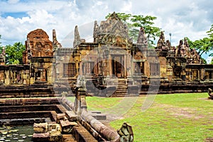 Prasat Muang Tam, an ancient Khmer-style Hindu temple complex in Buriram Province, Thailand