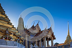 Prasat Phra Thep Bidon and Golden Chedis photo