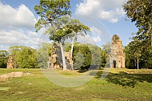 Prasat Suor Prat towers, Angkor photo