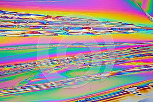 Praseodymium nitrate crystals under the microscope