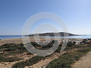 Prasonisi Beach rhodes, greeke. photo