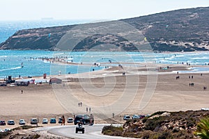 Prasonisi cape on Rhodes island in Greece