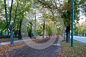 Prater parc in Vienna in October