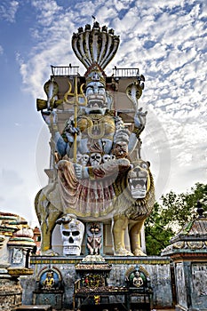 Prathyangira Devi Temple located Moratandi village, Puducherry, India