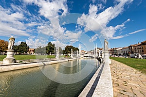 Prato della Valle - Large Town square in Padua Veneto Italy