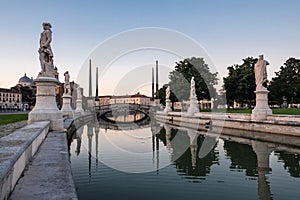 Prato della Valle Square in Padua, Italy