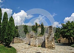 Prats de Mollo la Preste, Pyrenees-Orientales, France : A covered walkway leads directly from the town to Fort Lagarde photo