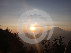 Prau mountain sunrise