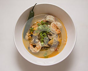 Prawn chili soup