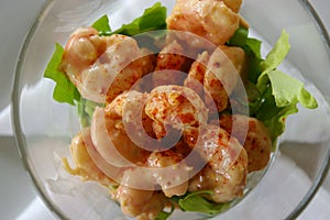 Prawn cocktail started presentation