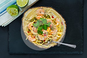 Prawn and coconut laksa