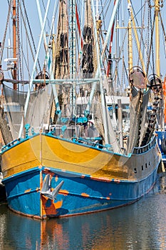 Prawn fishing boat in Dutch harbor Lauwersoog
