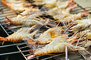 Prawn grill on the stove