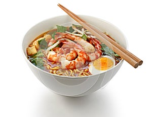 Prawn mee, prawn noodles