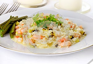 Prawn Risotto, front view