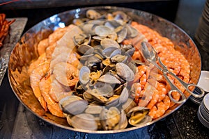 Prawn shellfish mussel seafood