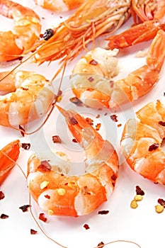 Prawns with Chili Flakes