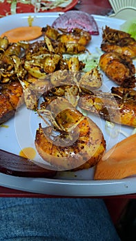 Prawns fry starter Fish