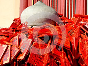 Pray boards of Xiangshan Temple