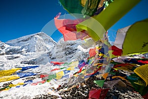 Pray flags in Everest base camp